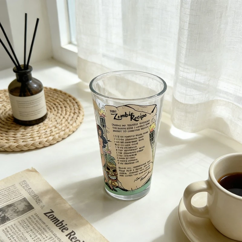 Vintage Zombie Comic Print Pint Glasses